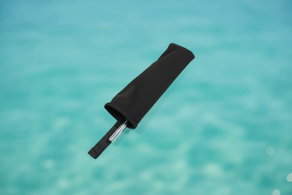 Flag and burgee cover in Black Sunbrella