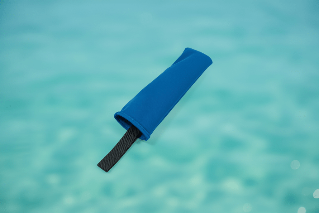 Flag and burgee cover in Pacific Blue Sunbrella