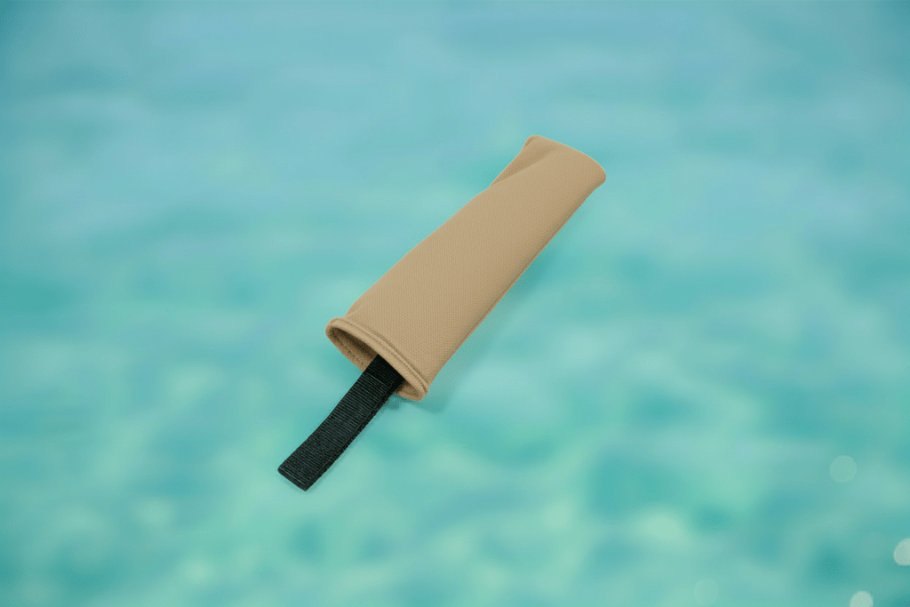 Flag and burgee cover in Tan Sunbrella